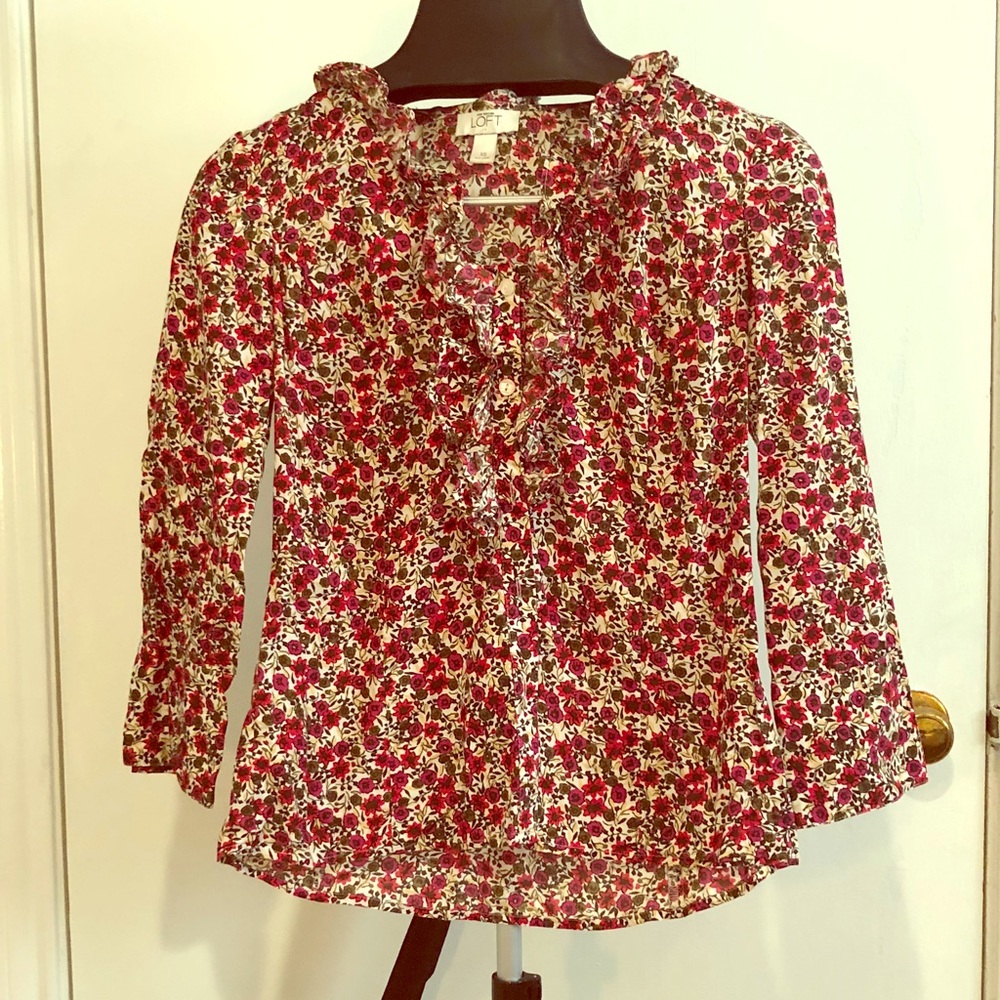 Mid sleeve floral shirt